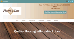 Desktop Screenshot of floors4lesstx.com